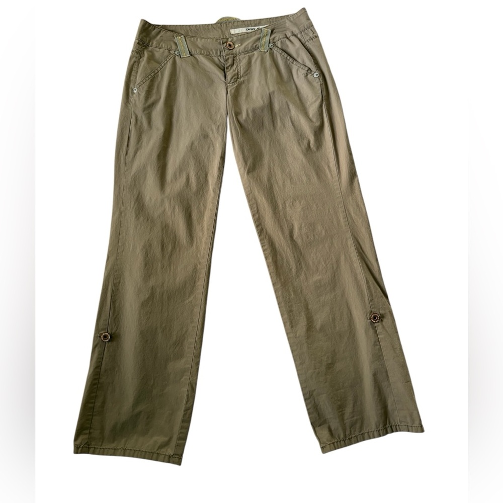 DKNY Jeans Tan Casual Pant Capri Sz 7